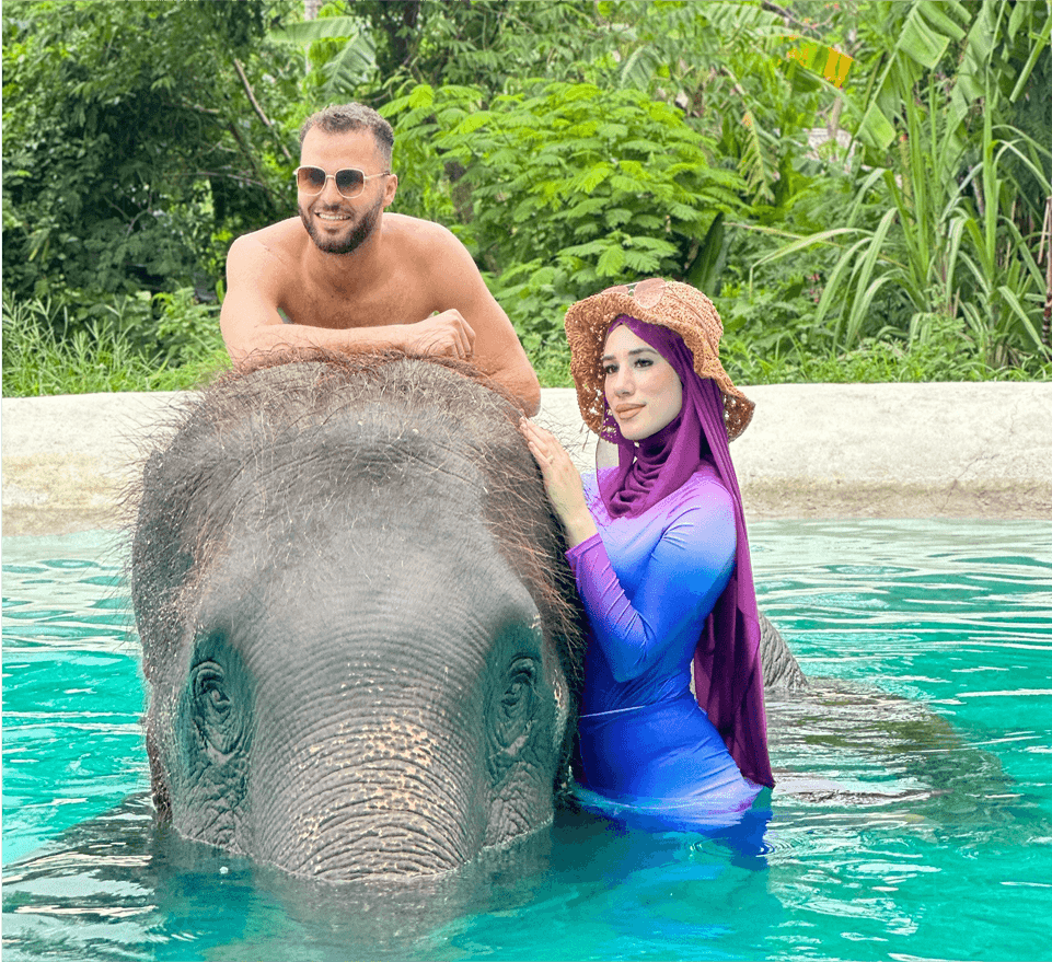 Elephant Trekking & Shower with Elephant